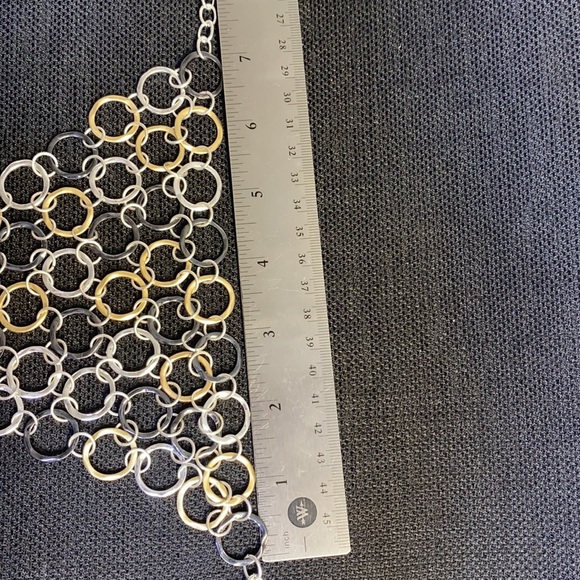 Tri-coloured circle necklace - Picture 5 of 6